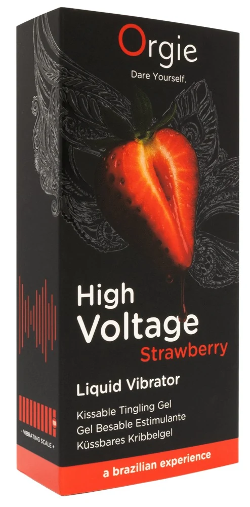 Orgie High Voltage Strawberry stimulierende gele sprays