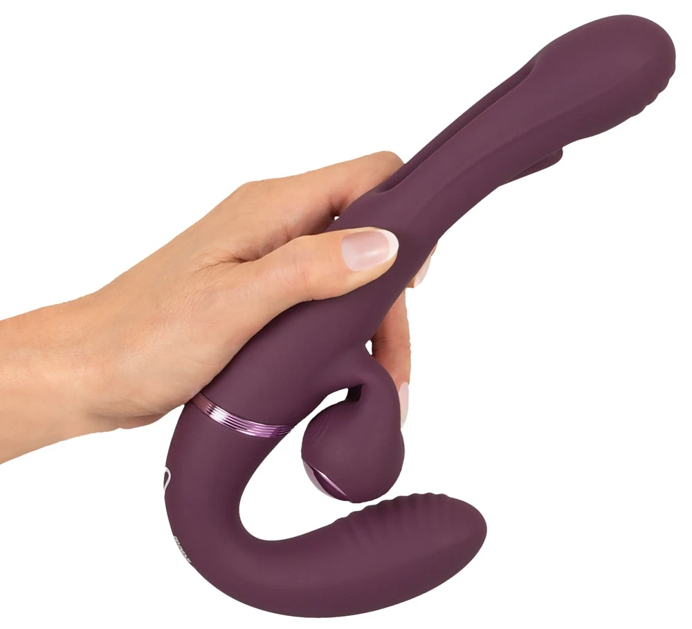 JAVIDA RC Strapless Strap-On With Flicking Tongue 23,5 cm vibrator