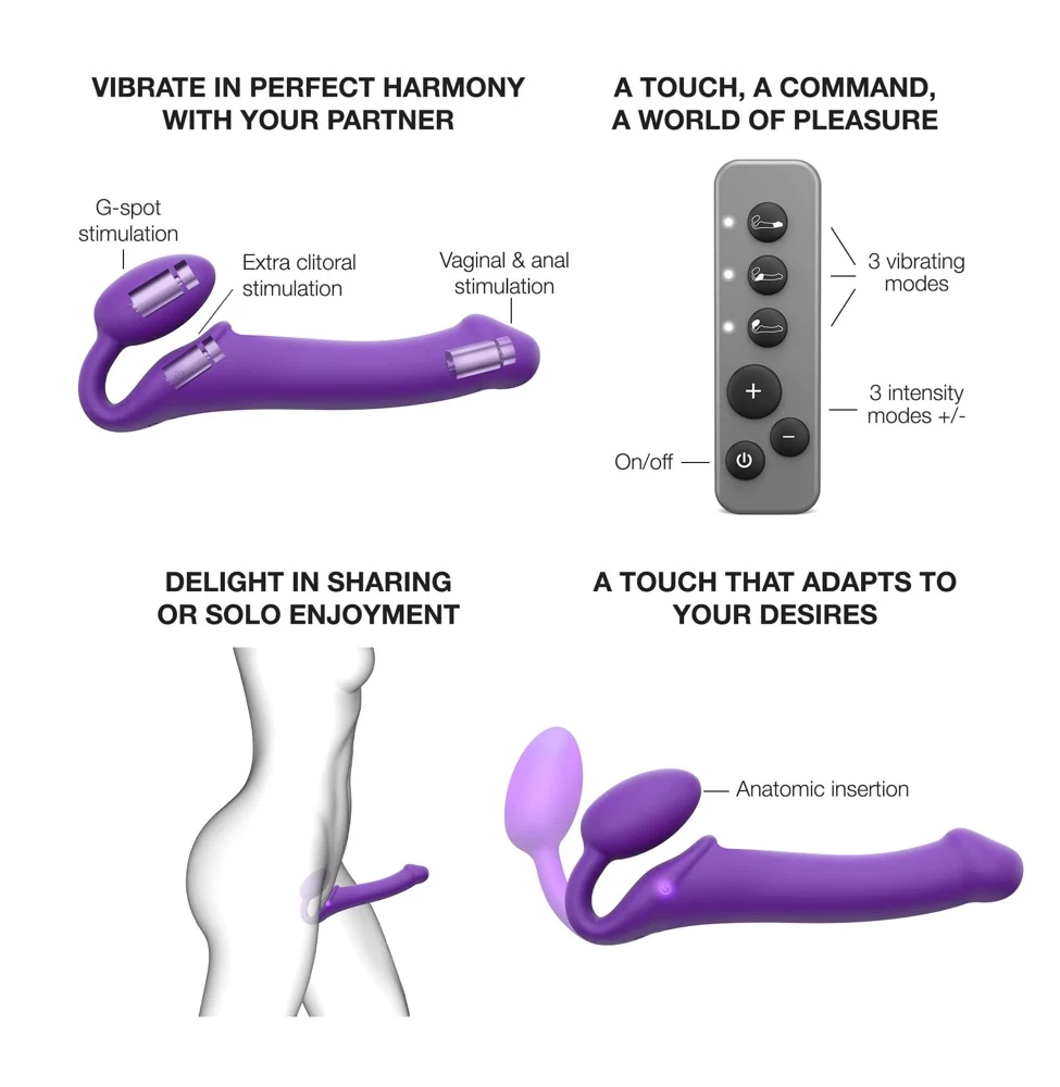 strap-on-me Vibrating Bendable Strap-On