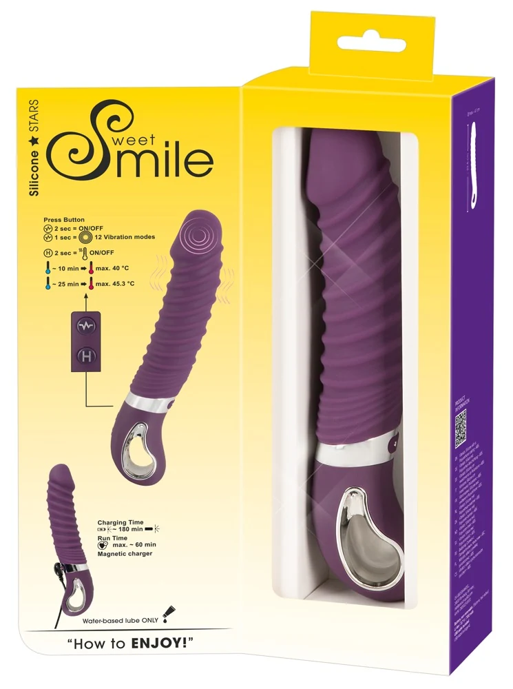Sweet Smile Warming Soft Vibrator 23,5 cm
