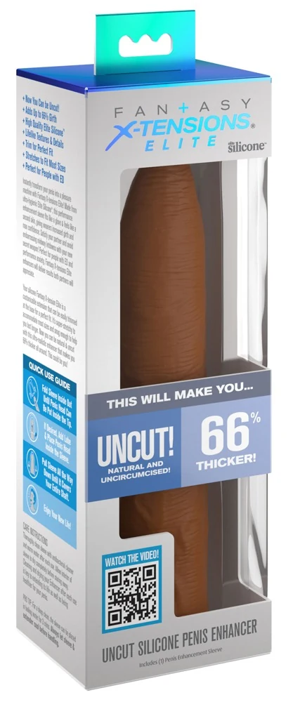 Fantasy X-Tensions Elite Uncut Silicone Penis Enhancer penishülle