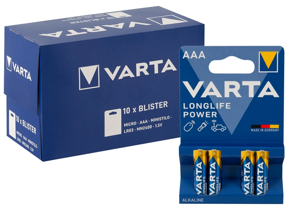 Varta Batterie AAA 10x4er batterien