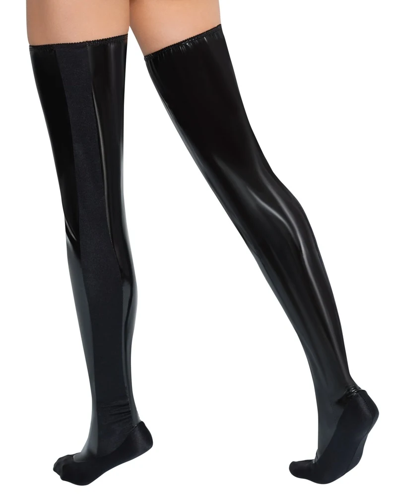 Black Level Bettstiefel aus Lack