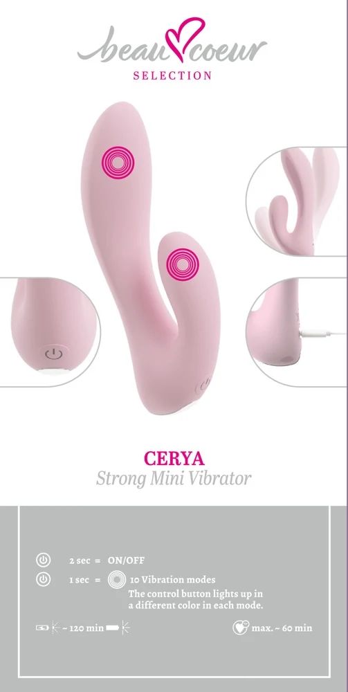 beau coeur CERYA Strong Mini Vibrator 14 cm