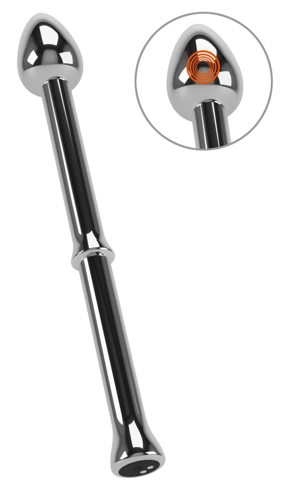 Rebel Vibrating Prostata Stimulator: Metal Milking Stick 26,5 cm vibrator