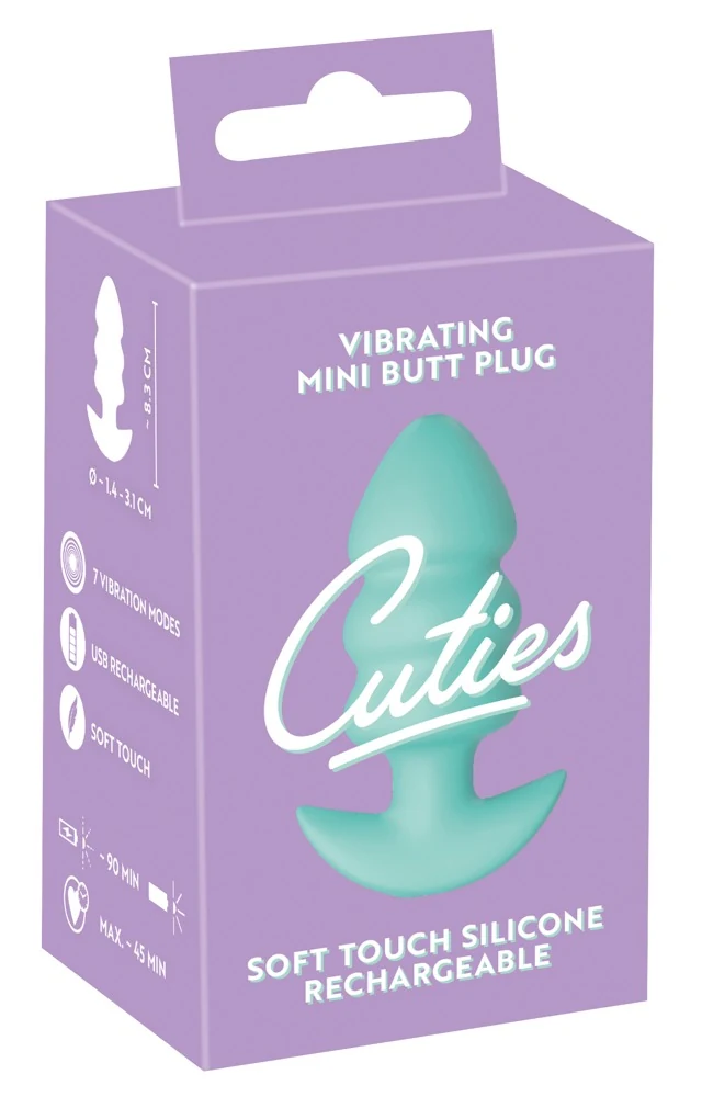 Cuties Vibrating Mini Butt Plug 8,3 cm anal toy