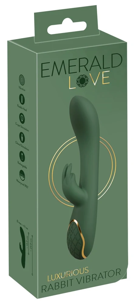 Emerald Love Luxurious Rabbit Vibrator 23 cm