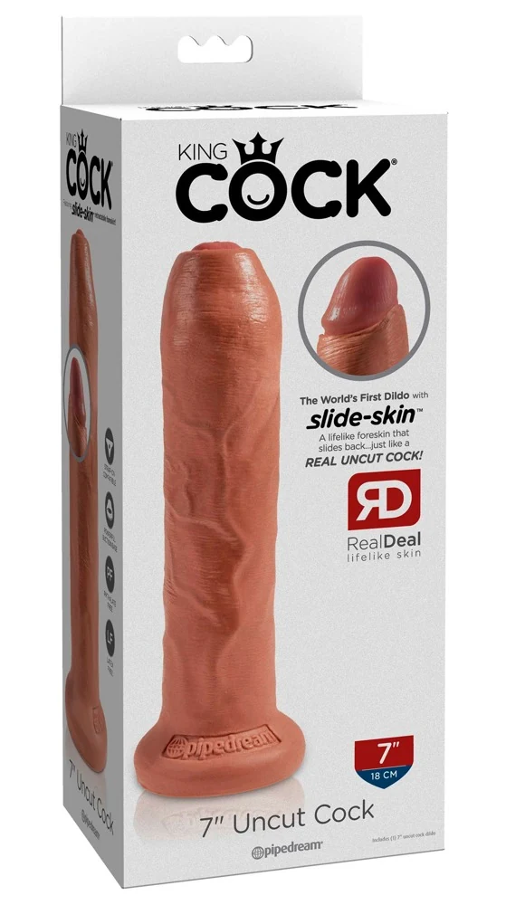 King Cock Uncut 17,8 cm dildo