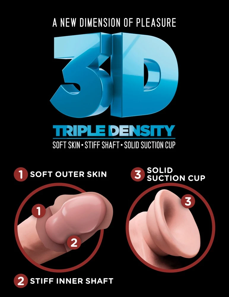 King Cock Plus 8“ Triple Density 24,1 cm dildo