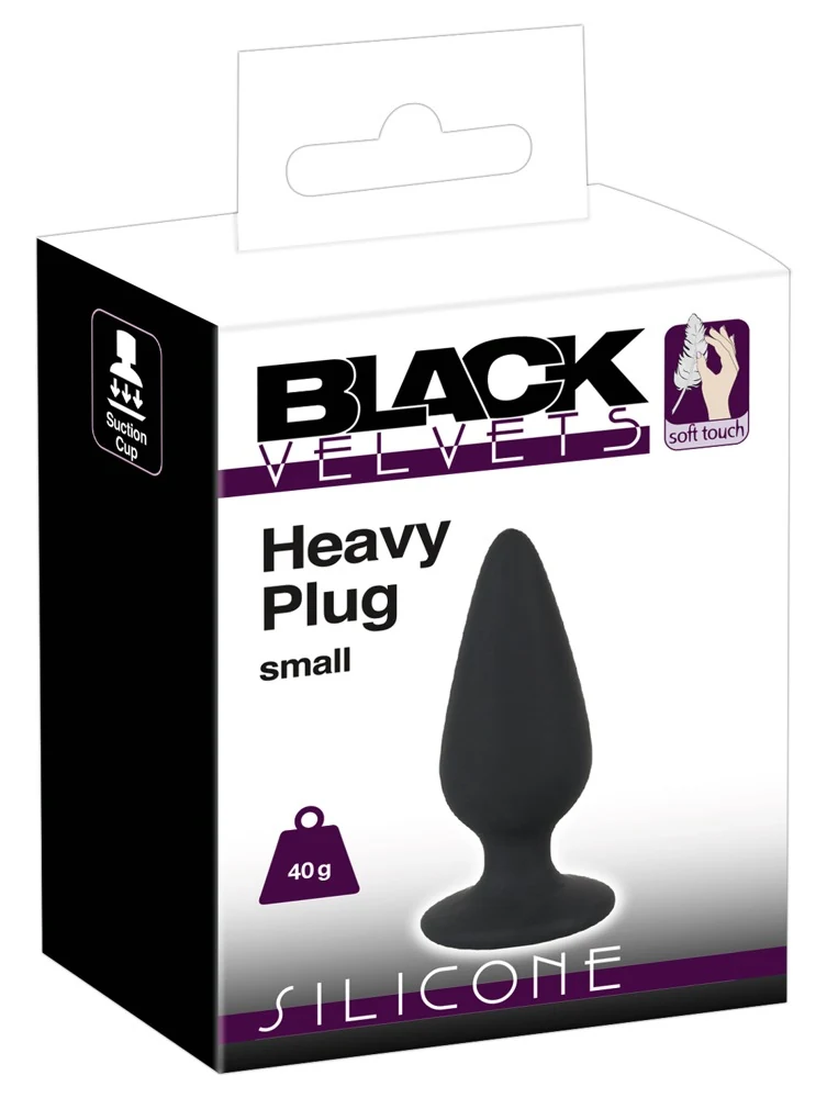 Black Velvets Heavy plug 7,8 cm anal toy