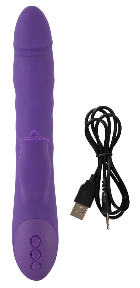 Sweet Smile Thrusting Rotating Pearl Vibrator 24,7 cm