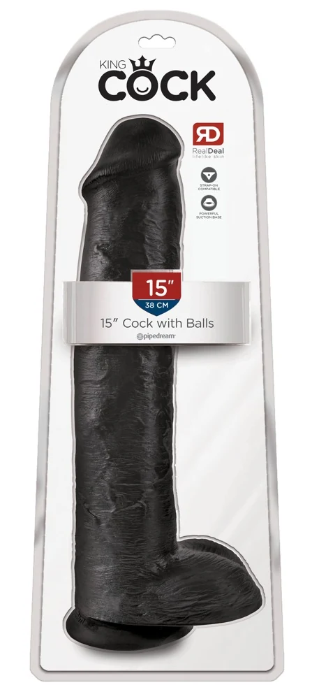 King Cock with Balls 15“ 38,1 cm dildo