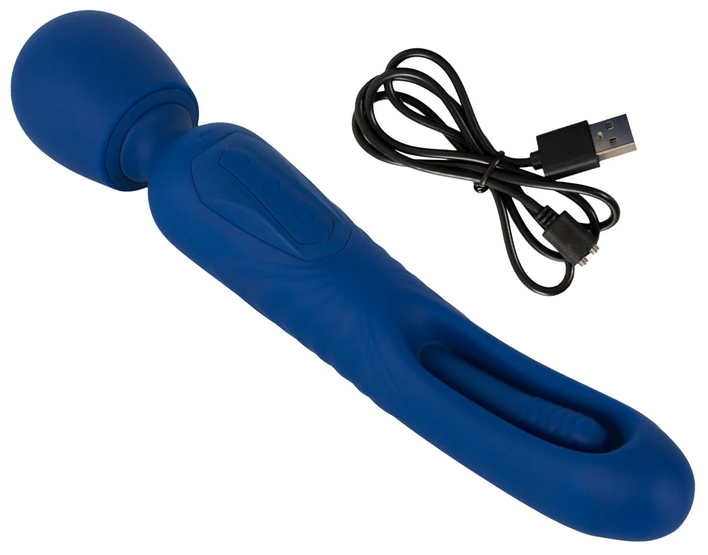 Sweet Smile 2in1 Wand with Flicking Tongue 24,3 cm vibrator