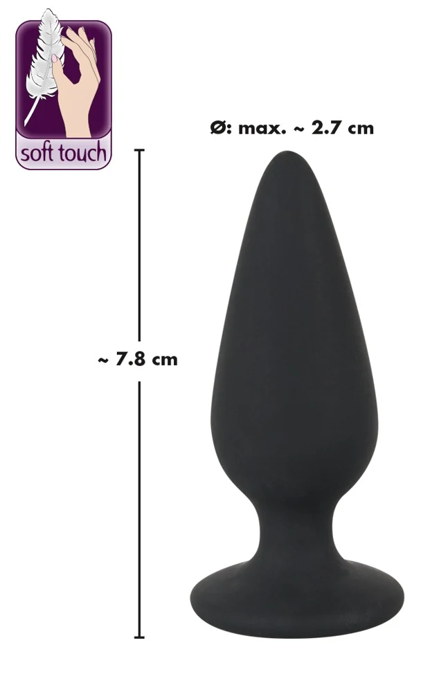 Black Velvets Heavy plug 7,8 cm anal toy