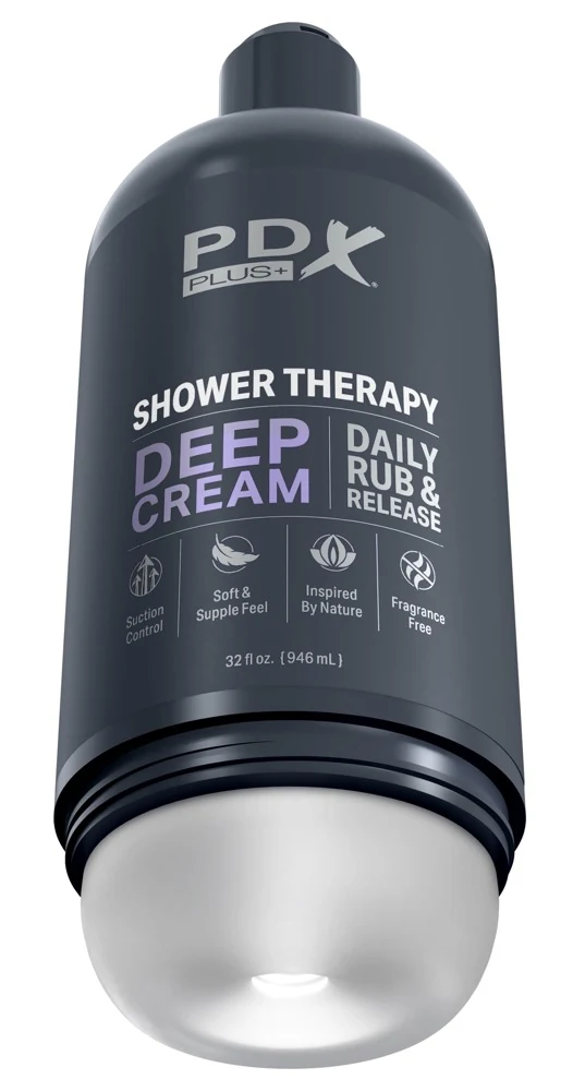 PDX Plus Shower Therapy Deep Cream masturbator