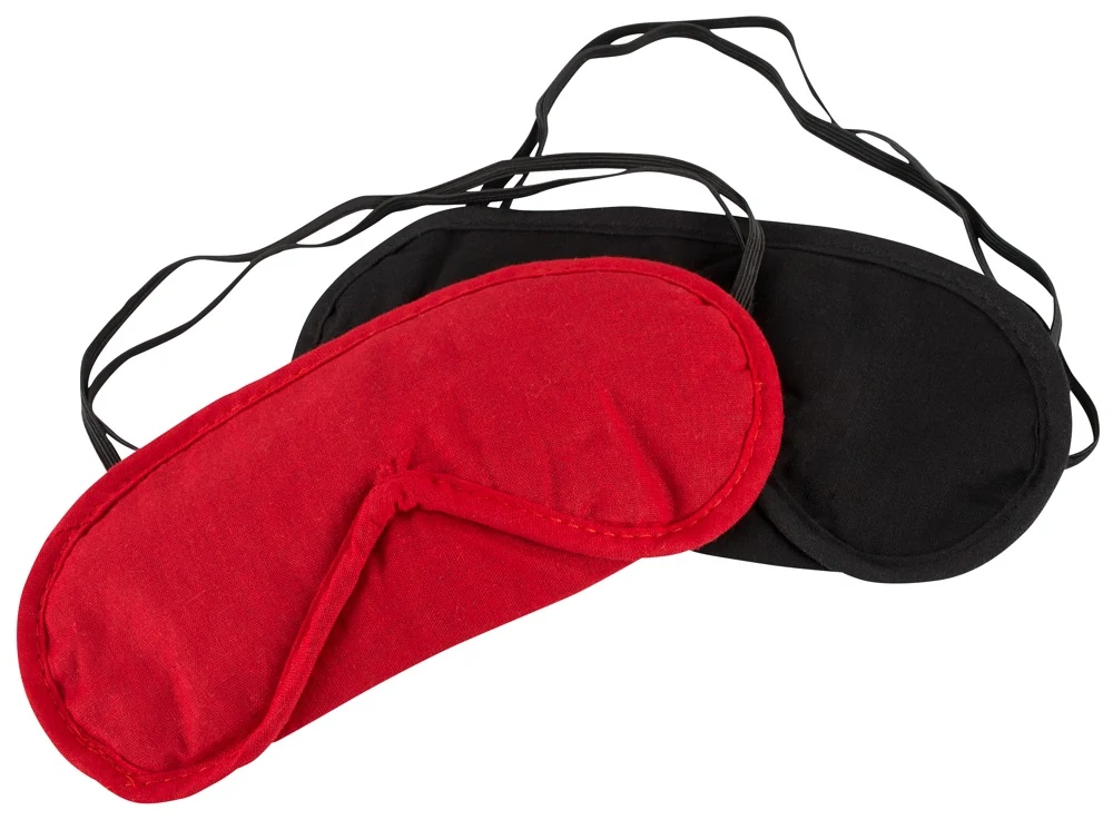 Cottelli ACCESSOIRES Augenmasken-Set rot/schwarz masken knebel