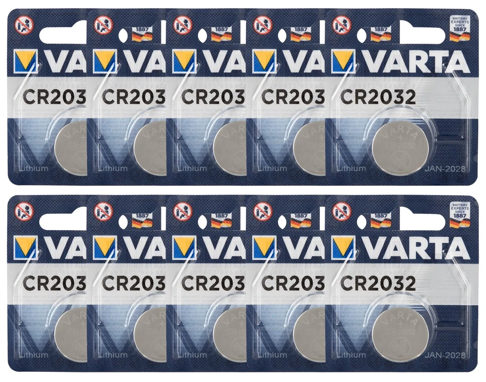 Varta 10 x 1er Batterie CR2032 batterien