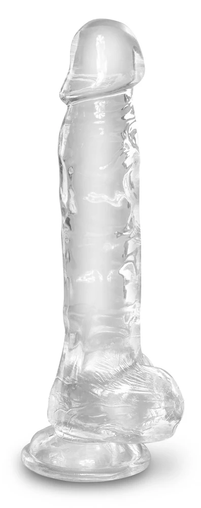 King Cock Clear 8“ with Balls 22,2 cm dildo
