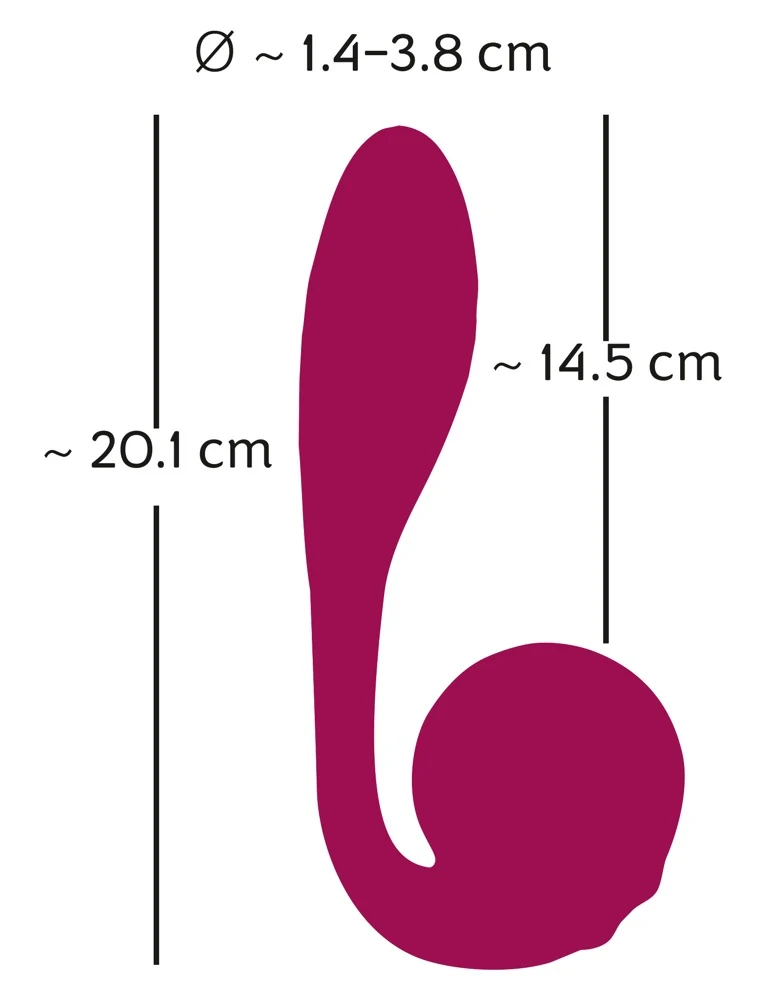 Rosenrot Bendable Spot-on Vibrator 20,1 cm