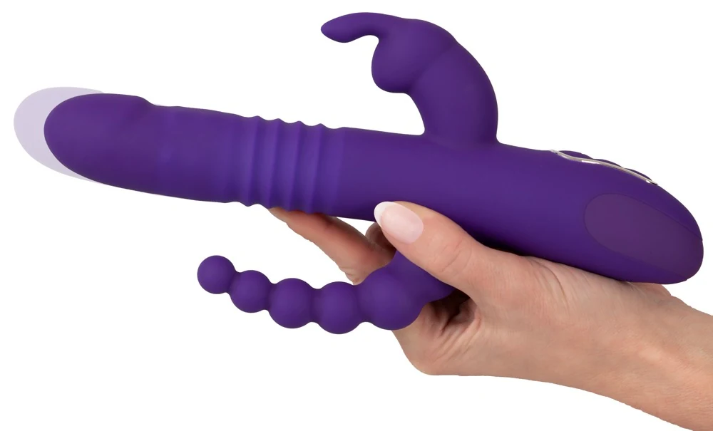 Sweet Smile Thrusting Pearl Triple Vibrator