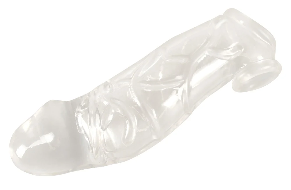 Crystal Penis Sleeve with extension ball ring penishülle