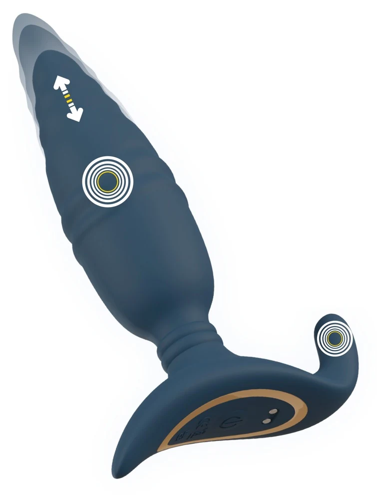 ANOS RC Thrusting Butt Plug with Vibration anal toy
