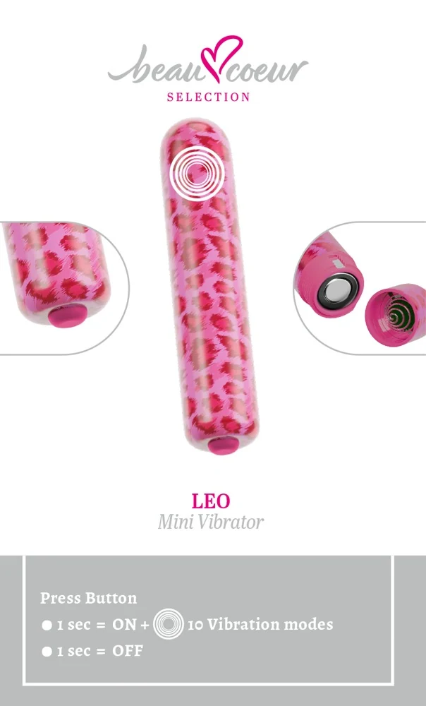 beau coeur LEO Mini Vibrator 8,7 cm