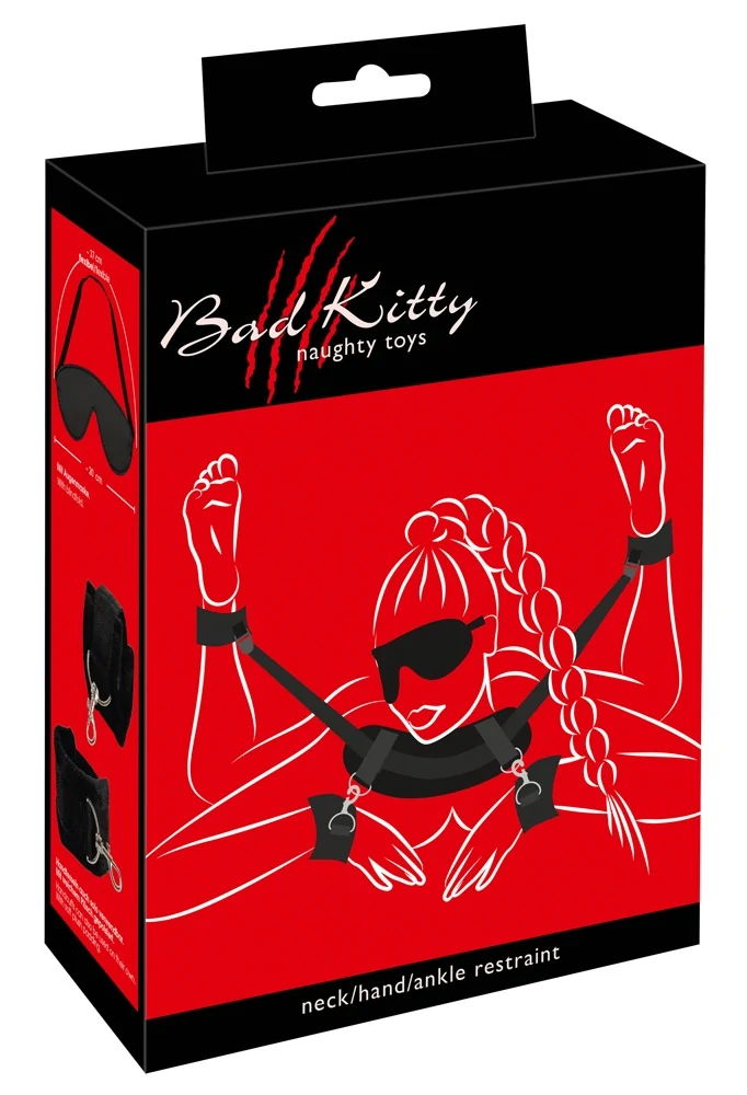 Bad Kitty Hals/Nacken-Hand-Fuß-Fessel bondage fesseln