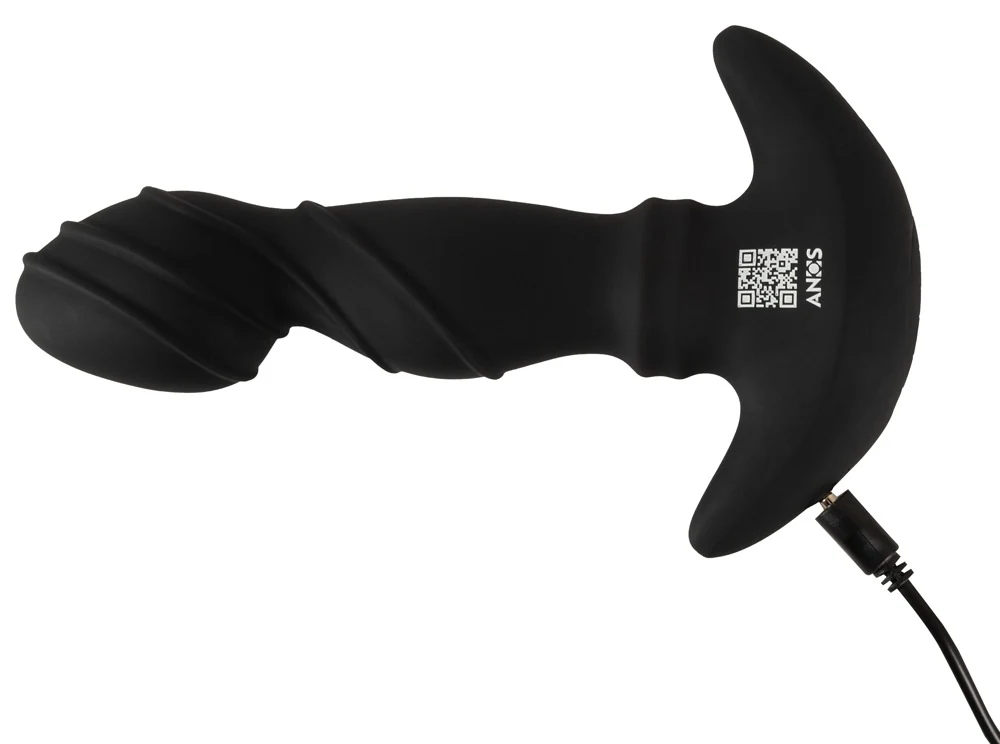 ANOS Vibrating Prostate Plug with Moving Rings 16,3 cm anal toy