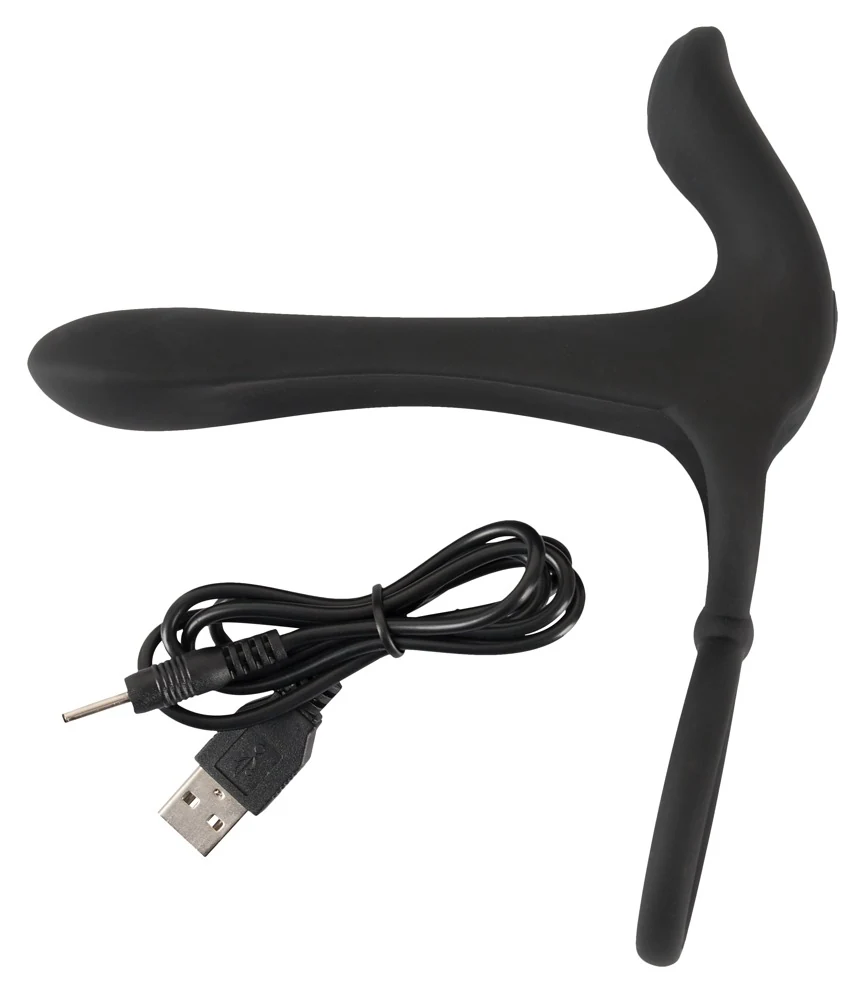 Black Velvets Couple's Vibrator penisring