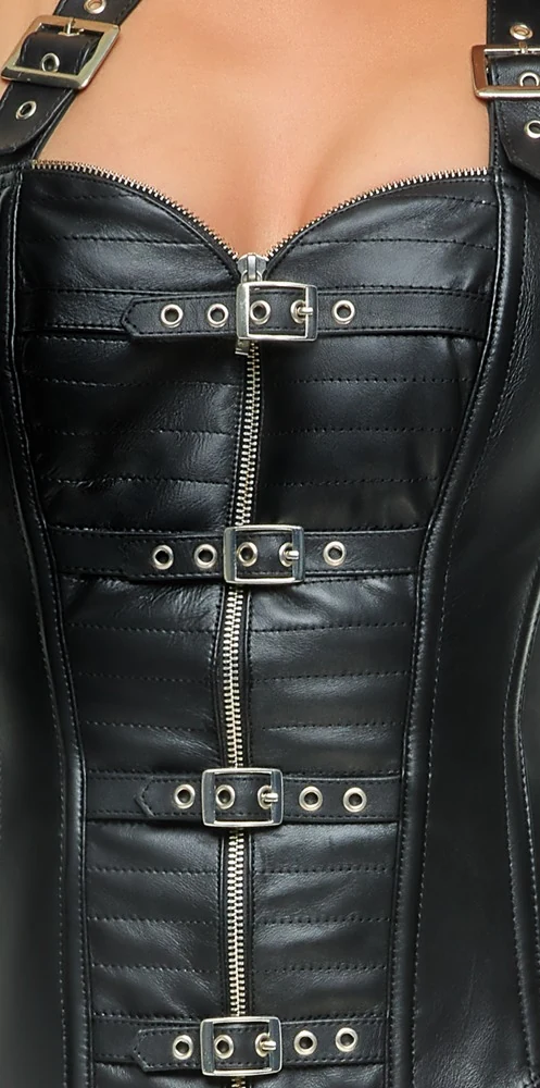 ZADO Corsage aus Leder