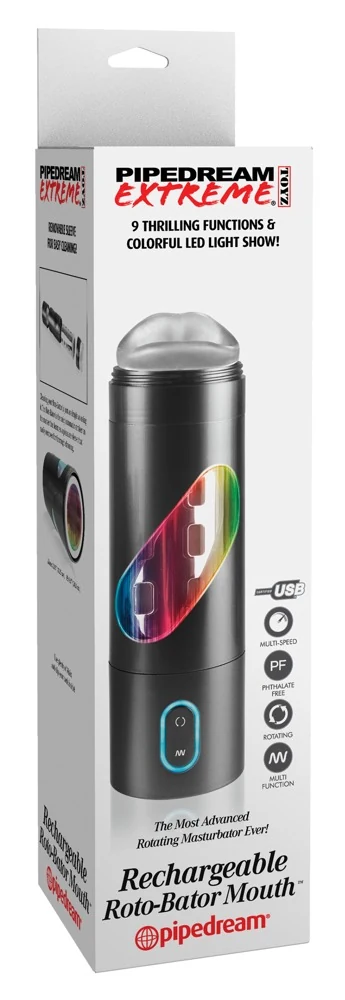 PDX Extreme Rechargeable Roto-Bator Mouth masturbator