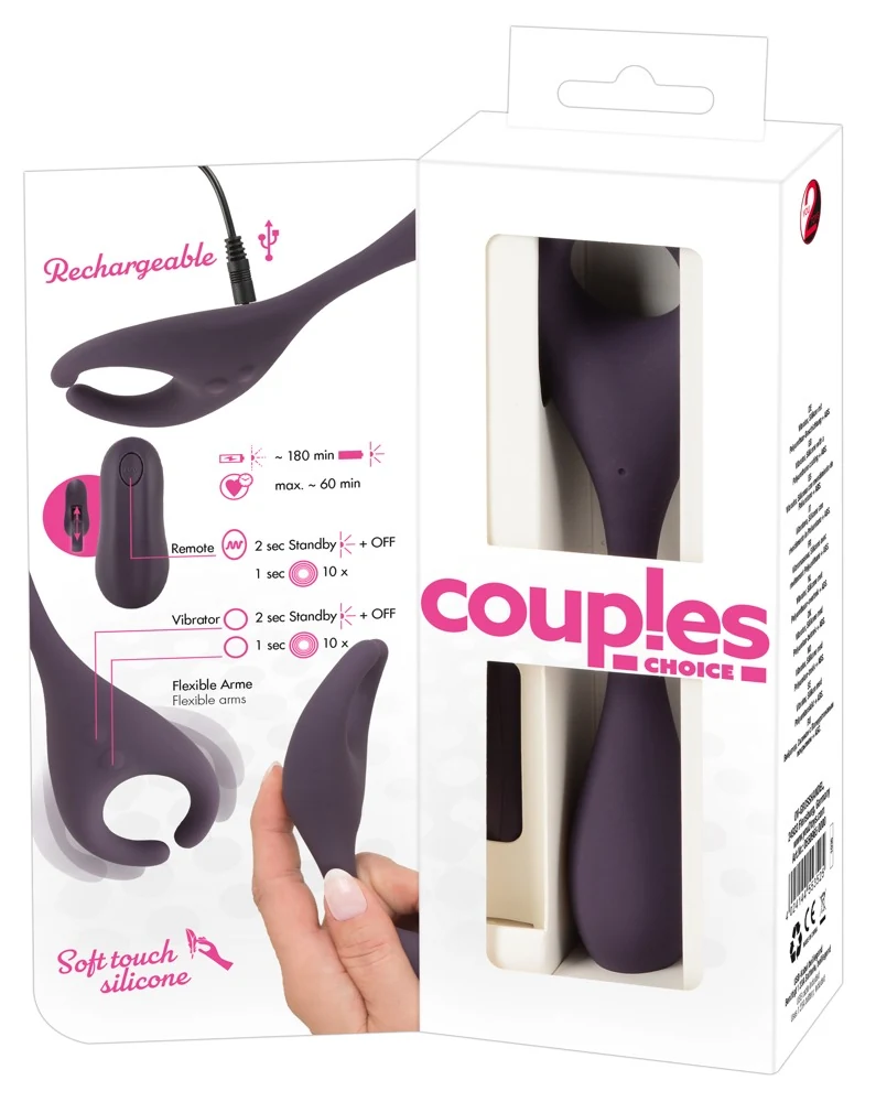 Couples Choice Remote Controlled Vibrator 18,5 cm