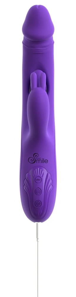 Sweet Smile Rabbit Vibrator with G-Spot/Anal Tickler 23 cm