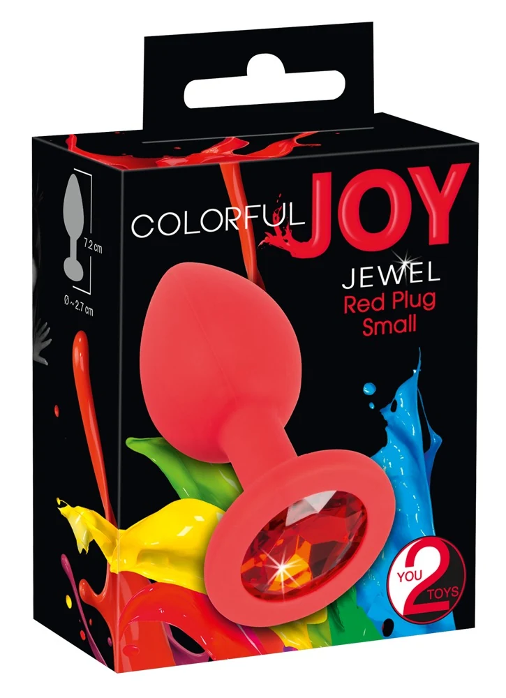 Colorful Joy Jewel Red Plug Small 7,2 cm anal toy