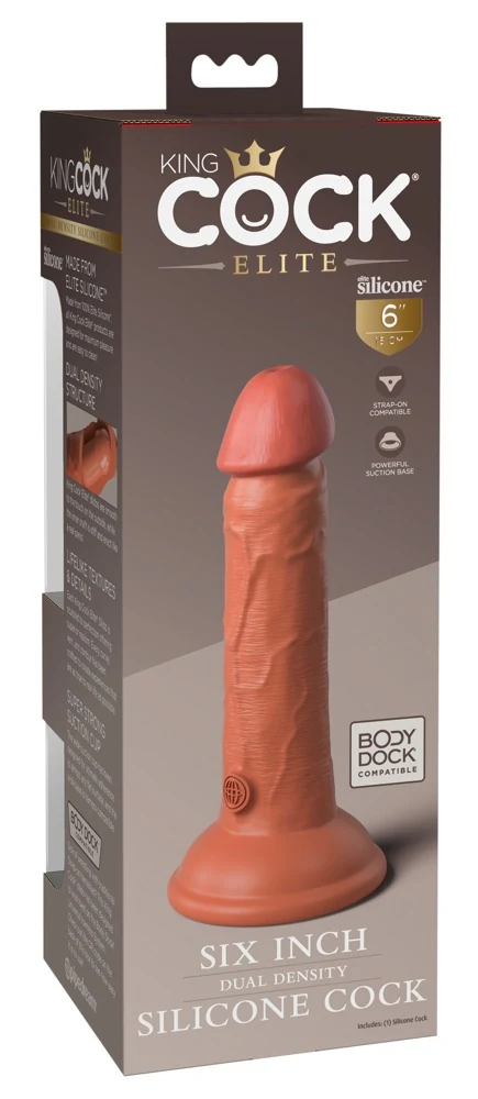 King Cock Elite 6“ Dual Density Silicone 17,8 cm dildo