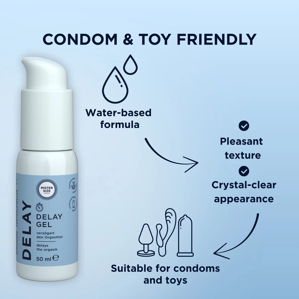 Mister Size Delay Gel stimulierende gele sprays
