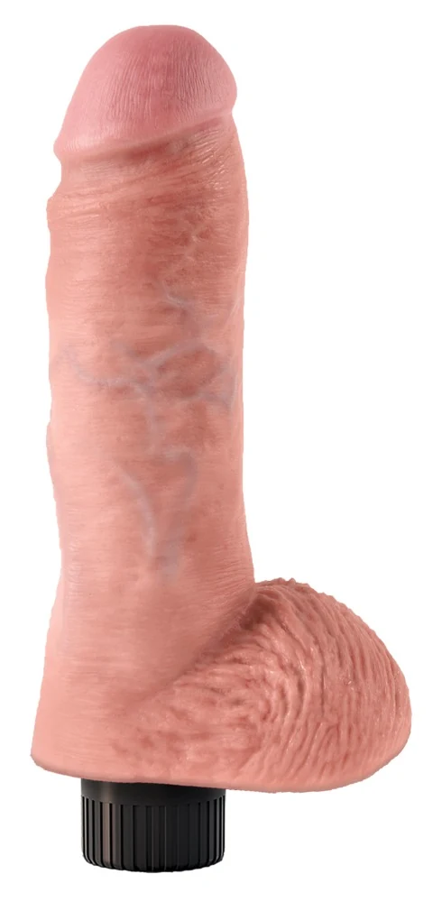 King Cock 8“ Vibrating with Balls 24 cm vibrator