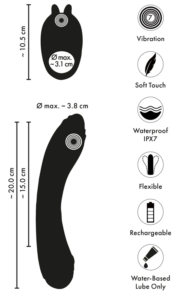 Couples Choice Duo Vibrator 20 cm