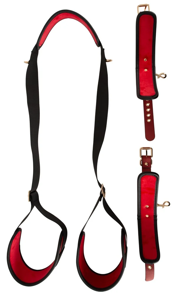 Bad Kitty Neck-Thigh-Restraint-Set bondage fesseln
