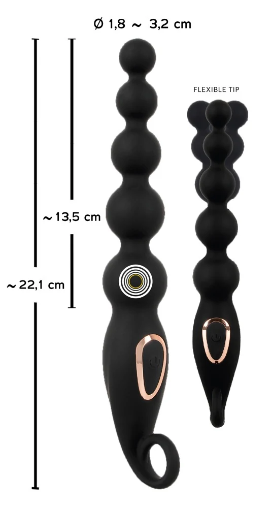 ANOS Anal Beads with Vibration 22,1 cm toy