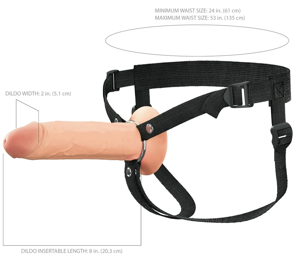 Fantasy X-Tensions Elite Hollow Silicone Strap-on
