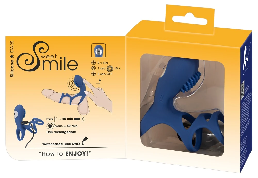 Sweet Smile Rechargeable Couple Sleeve penisring