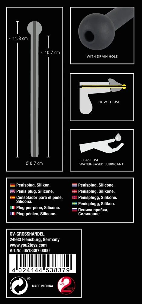 Penisplug Piss Play harnröhrenstimulation