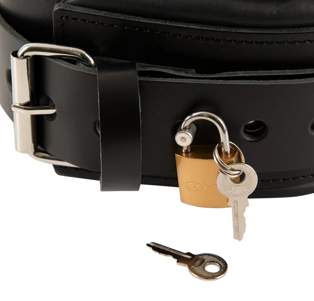 ZADO Halsfessel/Leine aus Leder bondage fesseln