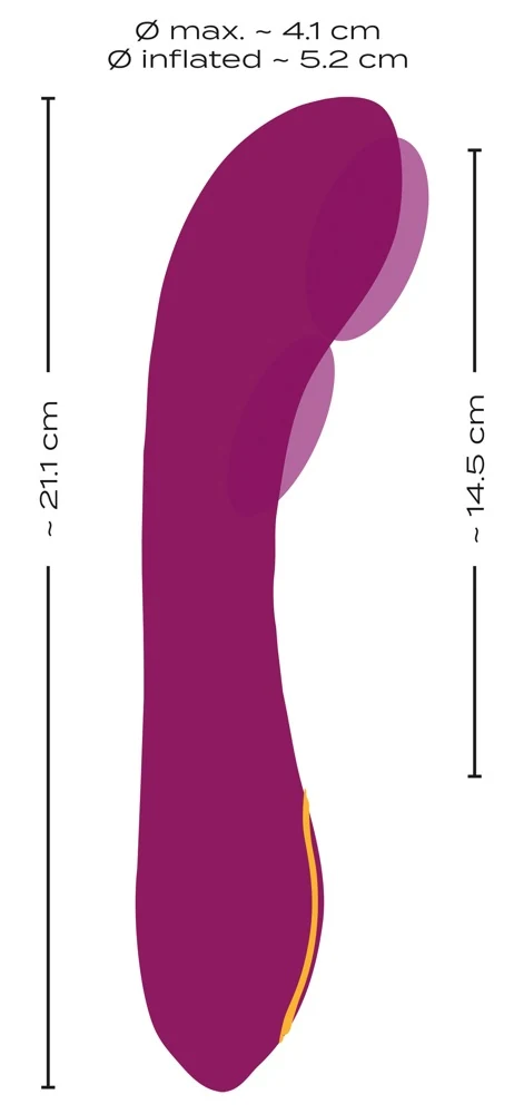 JAVIDA Inflatable Vibrator 21,1 cm