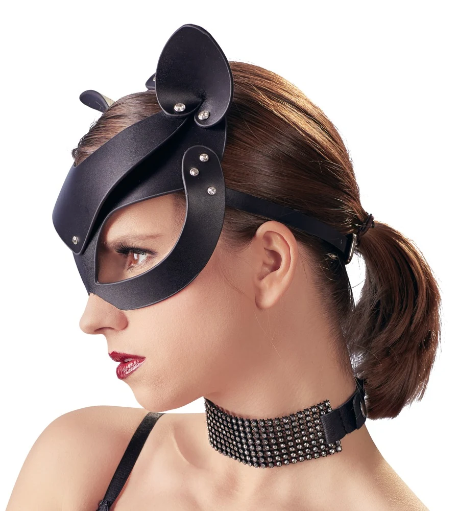 Bad Kitty Catmask Strass masken knebel