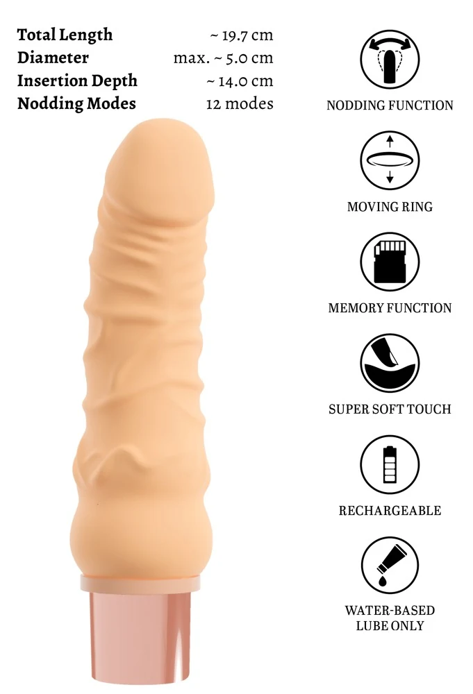 beau coeur SELON Soft Real Stimulator EXTRA 19,7 cm vibrator