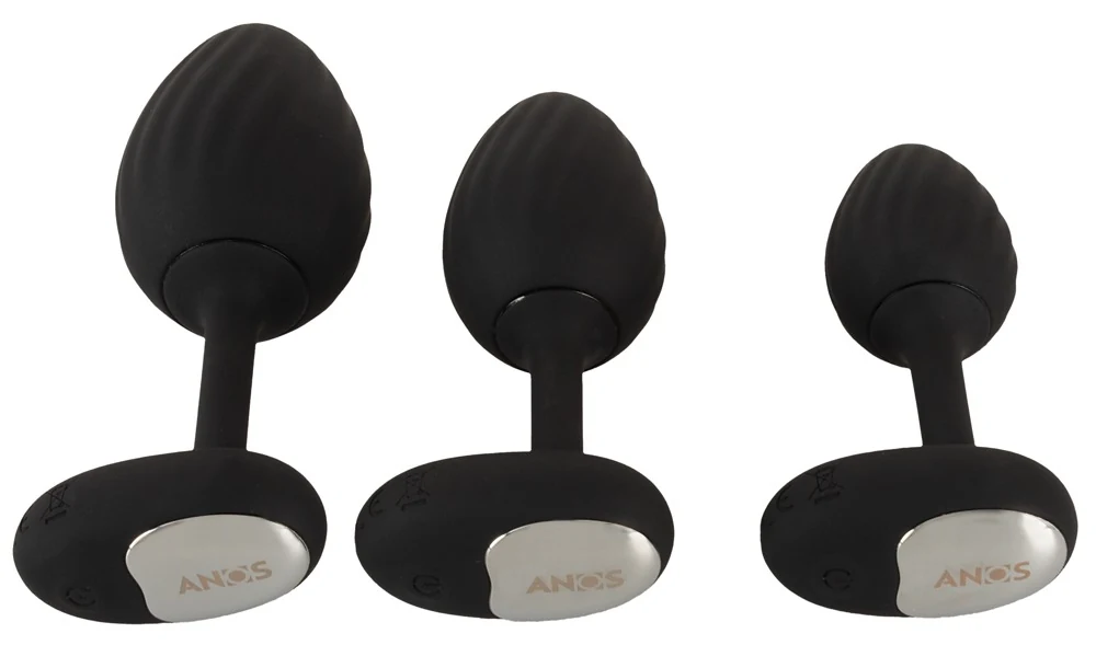 ANOS RC Butt Plug Set with Vibration anal toy