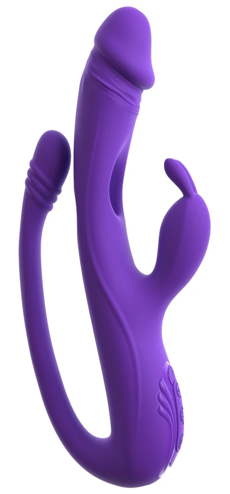 Sweet Smile Rabbit Vibrator with G-Spot/Anal Tickler 23 cm